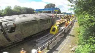 Lifting a London Tube Stock Car With A Hydraulic Gantry | Enerpac Heavy Lifting Technology