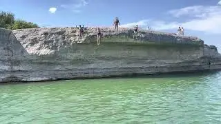 Cliff jumping Lake Whitney Tx