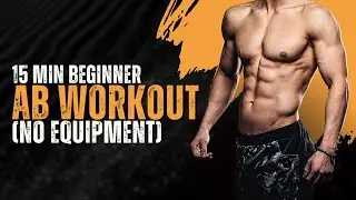 15 Min Beginner Abs Workout | No Equipment | At Home