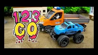 Cranes, fire Trucks, Helicopters - Rescue off Road Vehicles & Trucks Form Fire | Baby Fish Car Toys