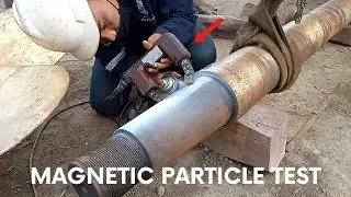 Magnetic Particle Test On Propeller Shaft MT. Saturn III Ship