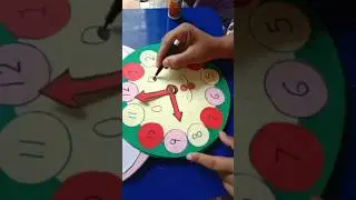 🕕 Working model of Clock, essay craft ideas.#mathsmodel #craftideas #clock #kidslearning #project
