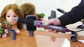 Фен стайлер 4в1 для укладки и завивки волос Gemei VGR V-408