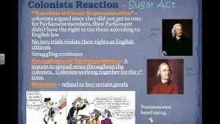 Britain Taxes the Colonies Part 1