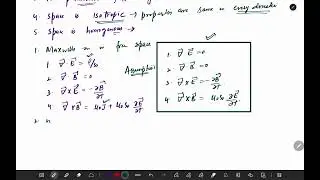 Maxwells Equations in Free Space| Derivation of Wave Equation in terms of E and B| Speed of Em Wave.