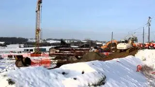 SAINT-BERTHEVIN  - janvier 2013 - Vue g&eacute;n&eacute;rale de la zone de travaux