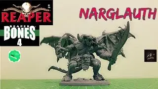 Reaper Bones 4 Narglauth Kickstarter unboxing and detailed review.