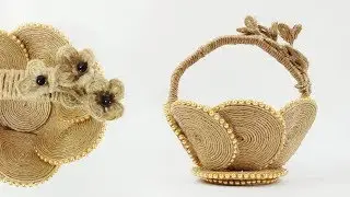 DIY Jute Showpiece | Jute Basket | Crafts Junction
