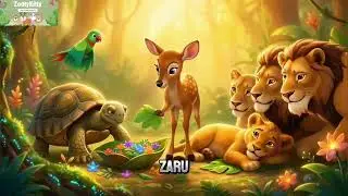 Lion Cub Bitten by Snake 🐍 | Jungle Animals Unite to Help! | Animated Story Part 1 #shorts #funny 