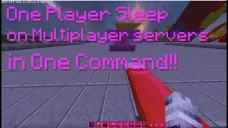 One Player Sleep in One Command!!