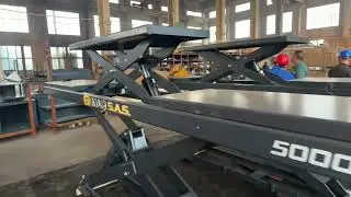 Wheel alignment instrument lifting machine - Customized color physical video for on-site customers