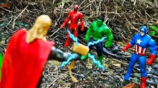 AVENGERS SUPERHERO STORY, THOR VS HULK, IRON MAN AND CAPTAIN AMERICA!!!!|| TOYS ACTION
