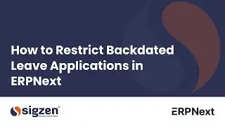 ERPNext Version 15 | How to Restrict Backdated Leave Applications in ERPNext