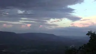 Angels Rest Time Lapse Over Pearisburg Va