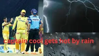 captain cool (dhoni) hot by rain ||CSK vs LSG  wash out||