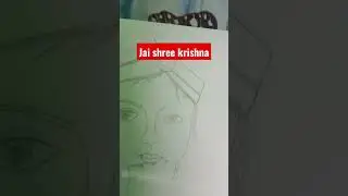 my new drawing of lord shree krishna 😄 (Part 1 #CTG arts #GT gamer)