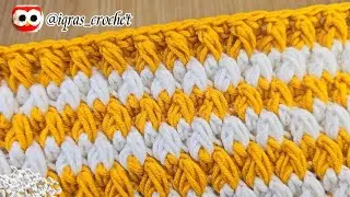 Crochet STUPENDOUS Pattern Fir Beginners||Two Rows Repeated Pattern