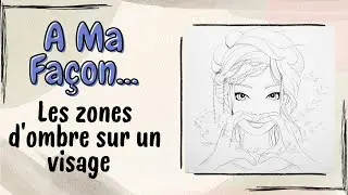 PAS &agrave; PAS : mise en couleur d'un visage dans un portrait de @LaurePhelipon