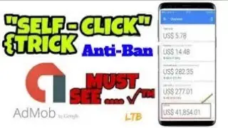 Self Clicking | How to Earn Unlimited Admob | No Ban or Suspend Account 202