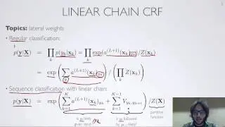 Neural networks [3.2] : Conditional random fields - linear chain CRF