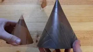 213 Ejemplos de Maquetas del Cono de Apolonio realizadas con diferentes materiales.