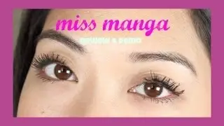 LOREAL MISS MANGA MASCARA REVIEW/DEMO