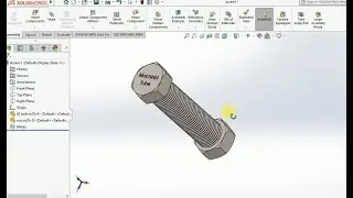 Design of Bolt & Nut || SOLIDWORKS || MotionAnalysis || Machine Element ||