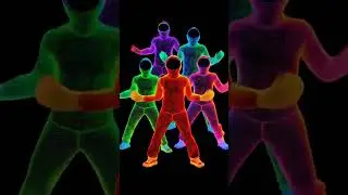 When Aliens Discover Dancing | Neon Sci-Fi Dance 👽#shorts #aliens #dancing #neon
