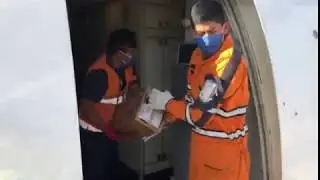 Proceso de carga de un Boeing 767 pasajeros de LATAM Ecuador