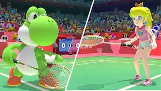 Mario & Sonic At The Olympic Games Tokyo 2020 (Badminton) Yoshi & Blaze Gameplay