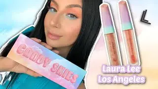 TRYING OUT THE NEW LAURA LEE LOS ANGELES CANDY SKIES COLLECTION!!