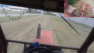 CABVIEW Old School Tractor | Raking Hay | Fiatagri80 90