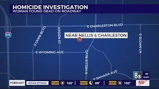 Woman found dead on east Las Vegas road identified, police search for suspect