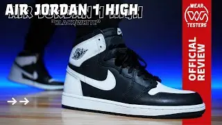 Air Jordan 1 High черно-белые
