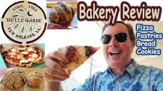 New Orleans Travel Vlog: Bakery Review Videos at Bellegarde Bakery for Pizza