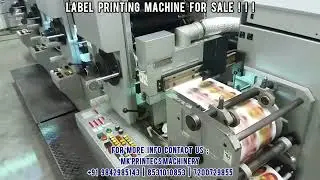 IWASAKI LR 25 VMT4 - INTERMITTENT ROTARY LETTERPRESS LABEL PRINTING MACHINE | 4COLOUR, 4UV, 2 SERVO