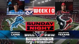 MADDEN NFL 25 - Detroit LIONS vs Houston TEXANS #simulation #fullgame #gameplay #week10