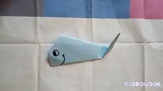 Paper Folding Activity ll ORIGAMI BLUE WHALE 🐳 ll Fun  #artsandcrafts  #creativemind #share 😇