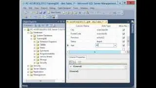 Topic #03 : Create my 1st Table in SQL Server 2012
