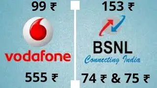 Vodafone 99 and 555 plan | Bsnl 74,75 and 153 plan | Hindi