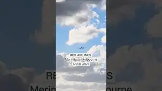 REX Airlines Saab 340 Landing in Melbourne from Merimbula #Planespotting #Aviation #Saab340 #rex