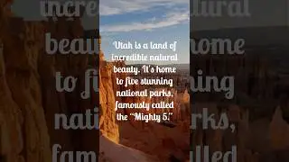 Utah: The Mighty 5 & More! #utah