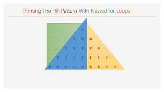 #6 Hill-1 Pattern using Python