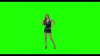 Dance Dasha 4k Green screen footage