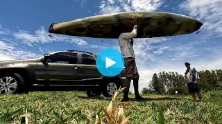 como colocar o caiaque compass em cima do carro de modo facil