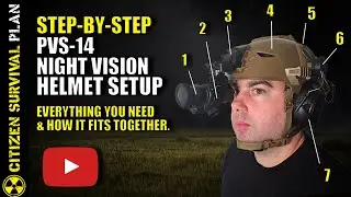 🟢 PVS-14 Night Vision Helmet Setup | Step-by-Step: Everything you Need