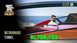 GTA Online | Cayo Perico Heist Longfin Approach Alternate Route - Elite Challenge $1,728,733