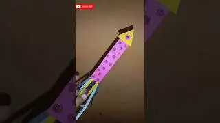 easy paper rocket making 🚀 for diwali #shorts #artandcraft