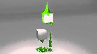 Blender fluid sim  high viscosity 1