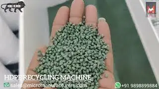 HDPE Recycling Machine | HDPE Rigid Plastic Pelletizing Machine | Double stage Dana Making Machine